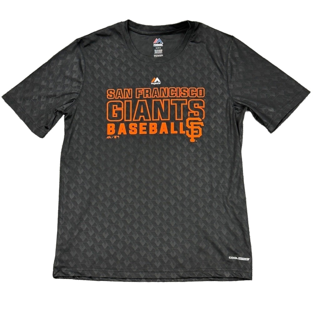 NEW San Francisco Giants Cool Base Boys Size XL 18 T-Shirt MLB Baseball Majestic